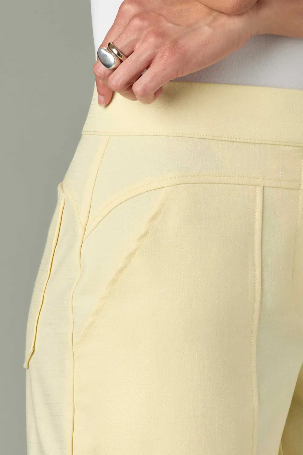 Shorts Curved Hem Yoke