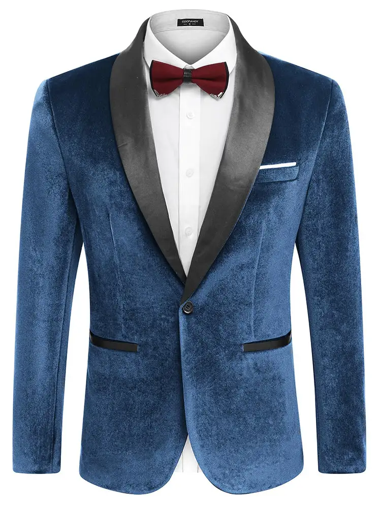 Velvet Tuxedo Blazer Jacket