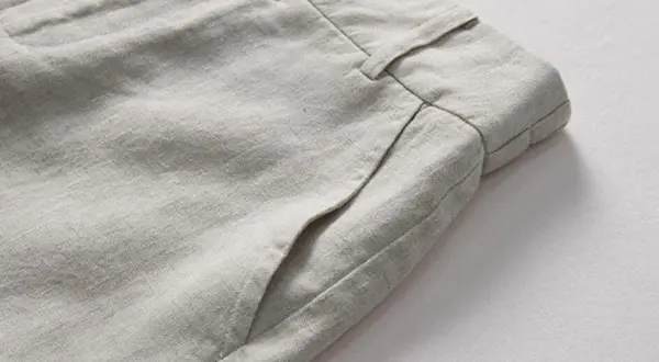 Statement Linen Cotton Wide Leg Elastic Waist Pocketed Trousers