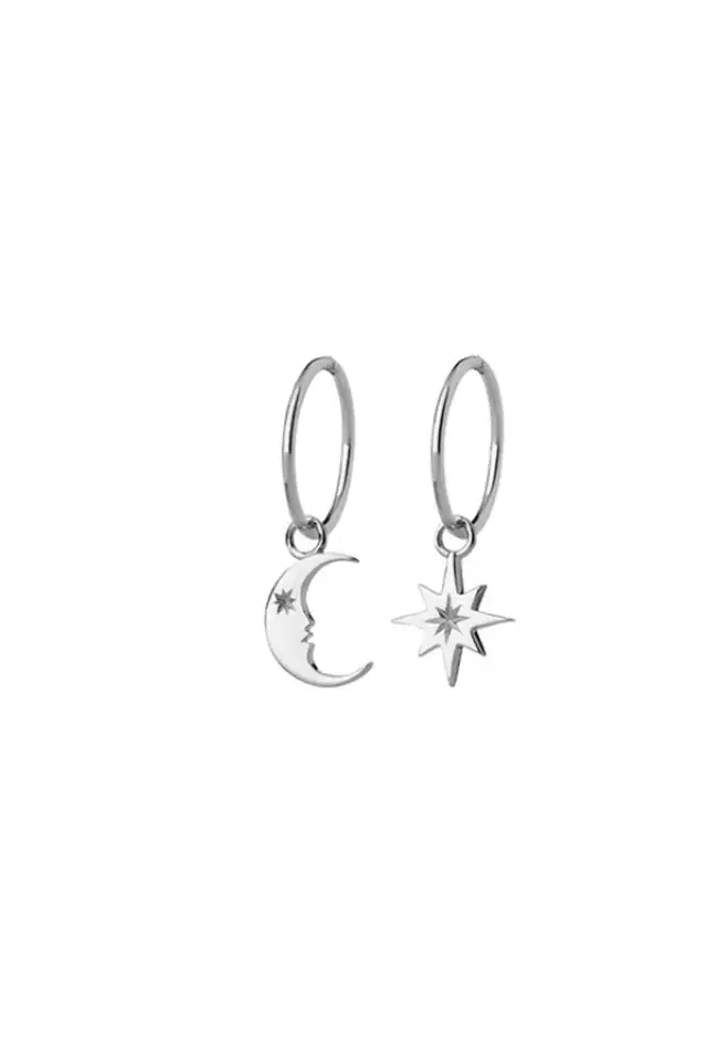 Star Moon Sleeper Earrings