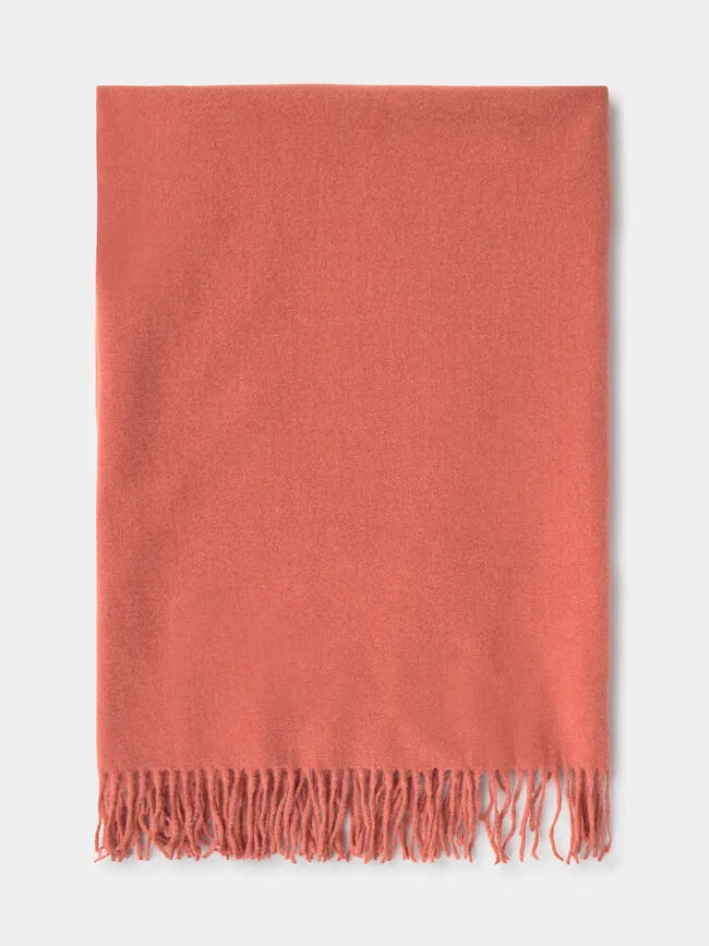 Dark Makeup Fringed Scarf