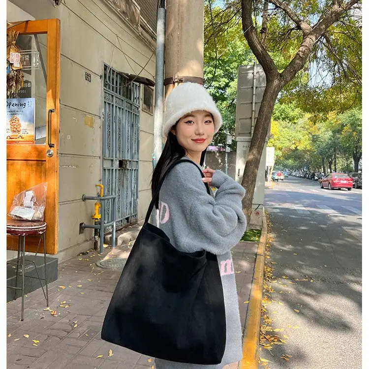 Commuter Suede Hobo Bag
