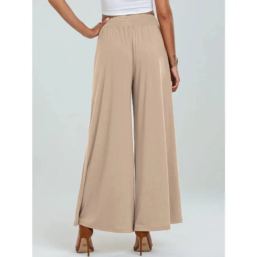 High Waisted Wide Leg Pants with Pockets