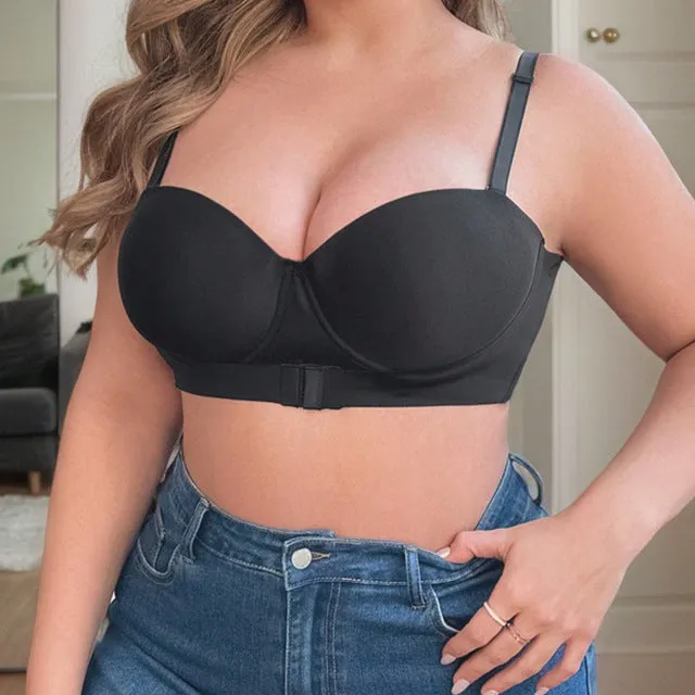Full-Coverage Wire-Free Lace Lingerie Bra