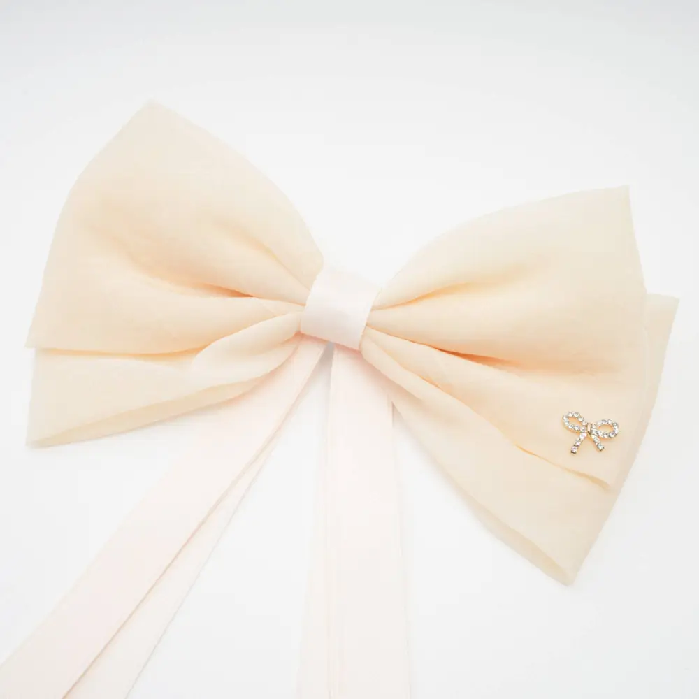 neutrals hair-bow clip