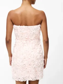 Sexy Off Shoulder 3D Floral Women's Dress