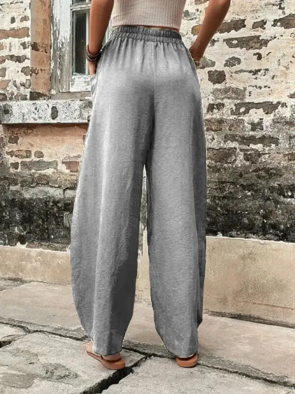 Pants Clean Pocket Elastic Trousers