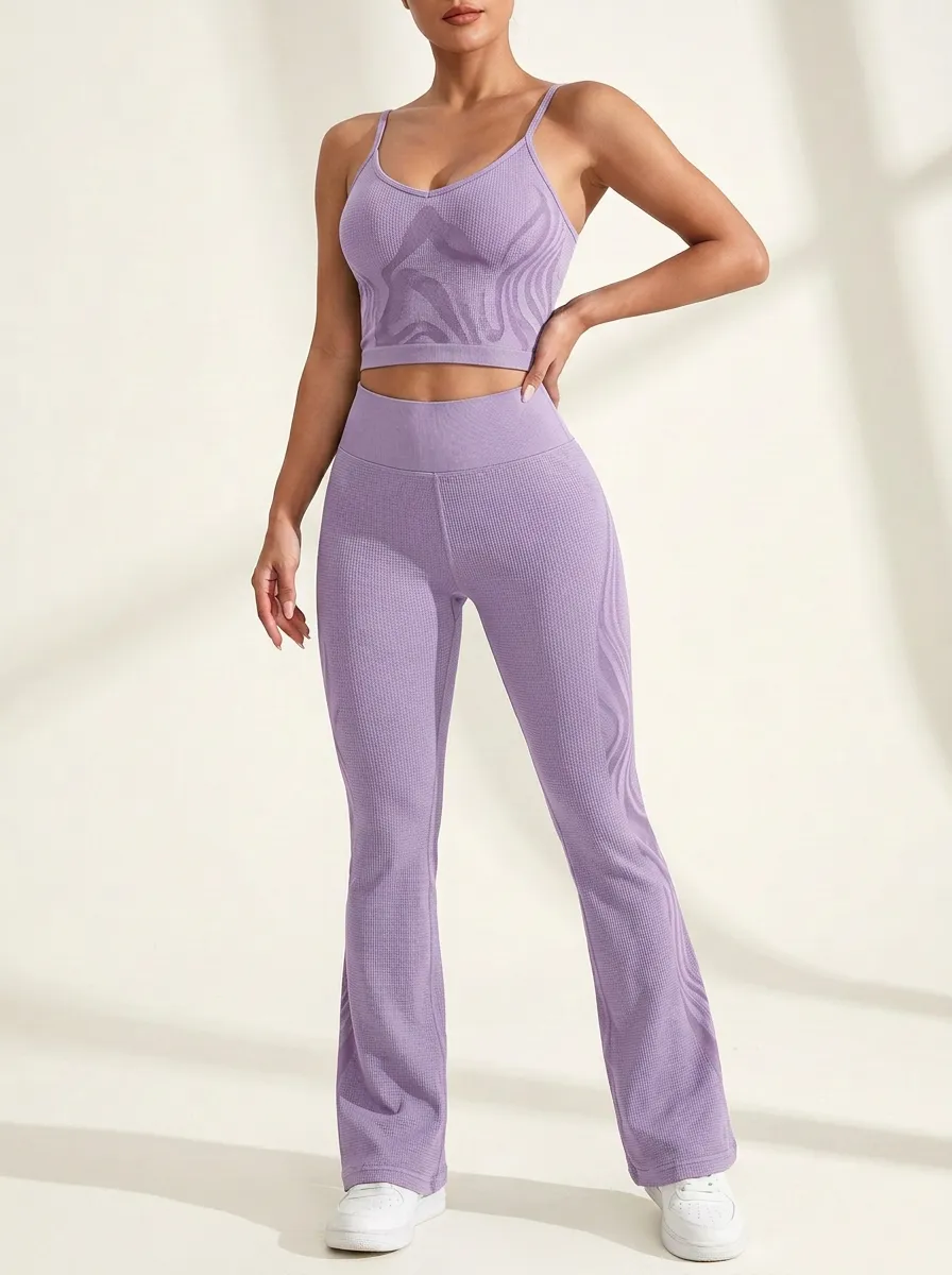 Textured Flared Flare Active Set