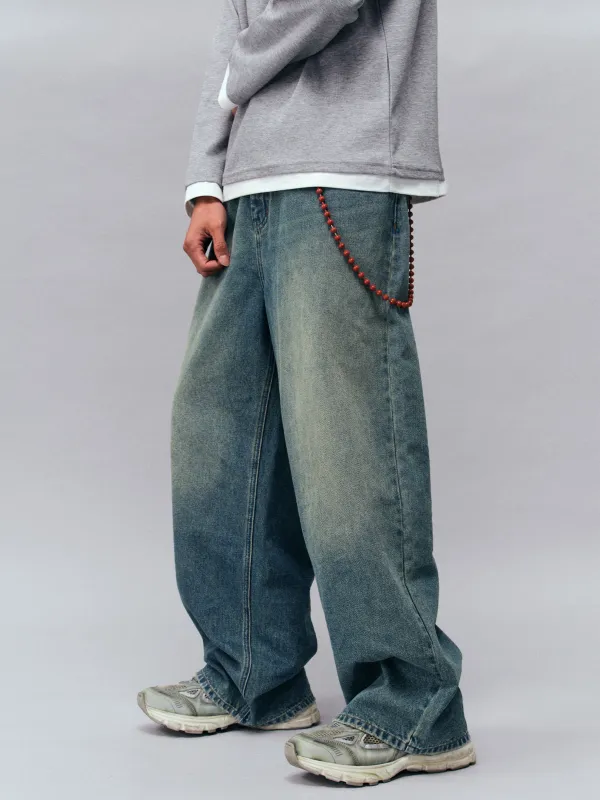 Relaxed Loose Fit Denim Jeans