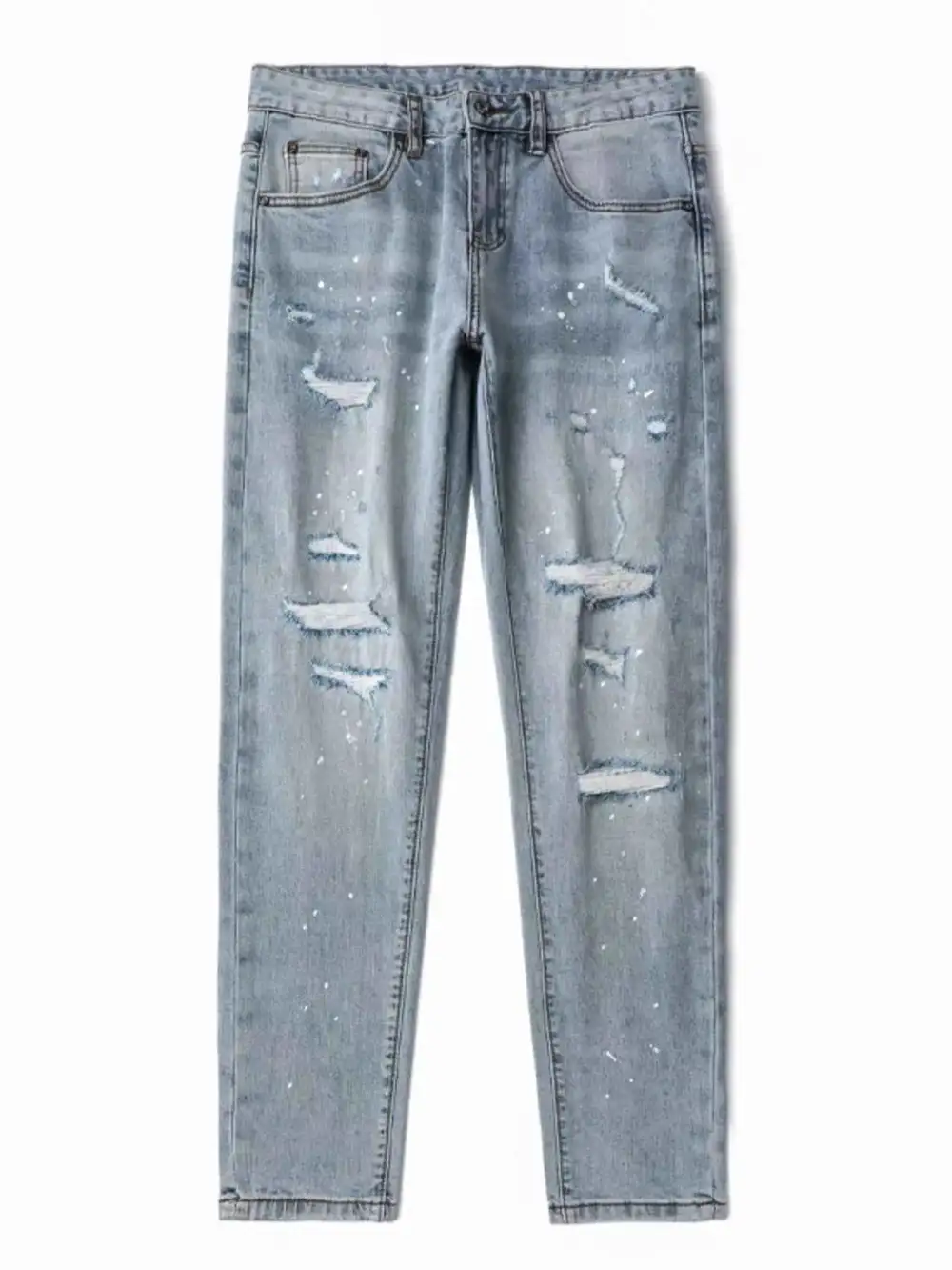 Distressed Slim Fit Jeans