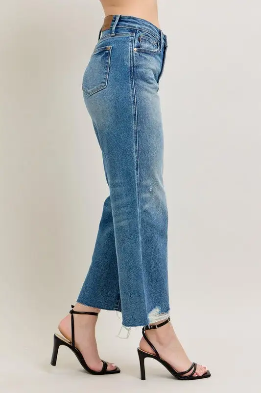 Crop Wide Leg Jeans