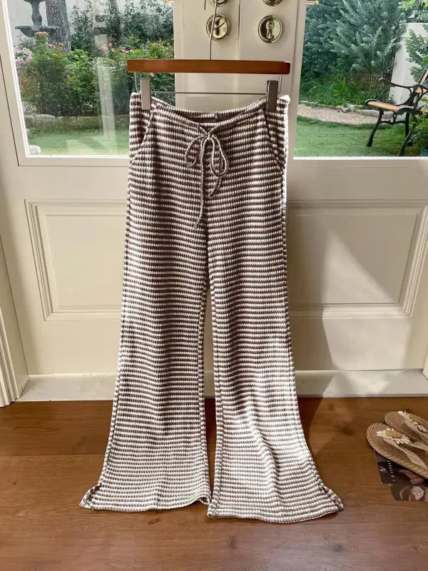 Resort Drawstring Wide Leg Pants