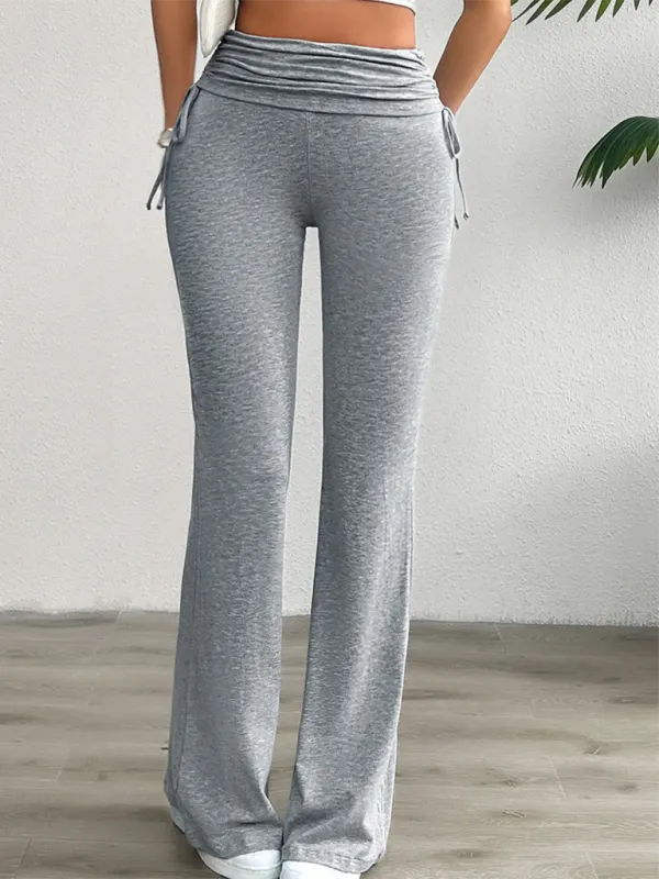Clean Slim Fit Pleated Trousers Pants