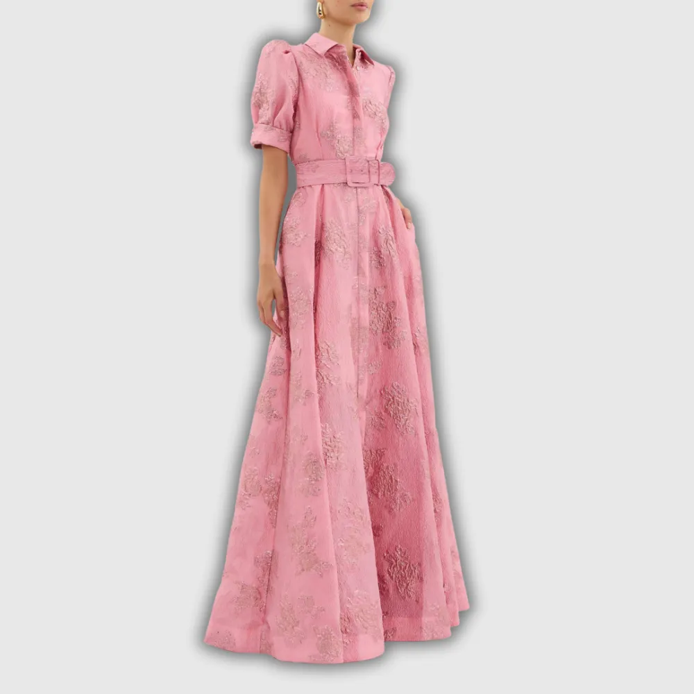 Floral Belted Casual Dress