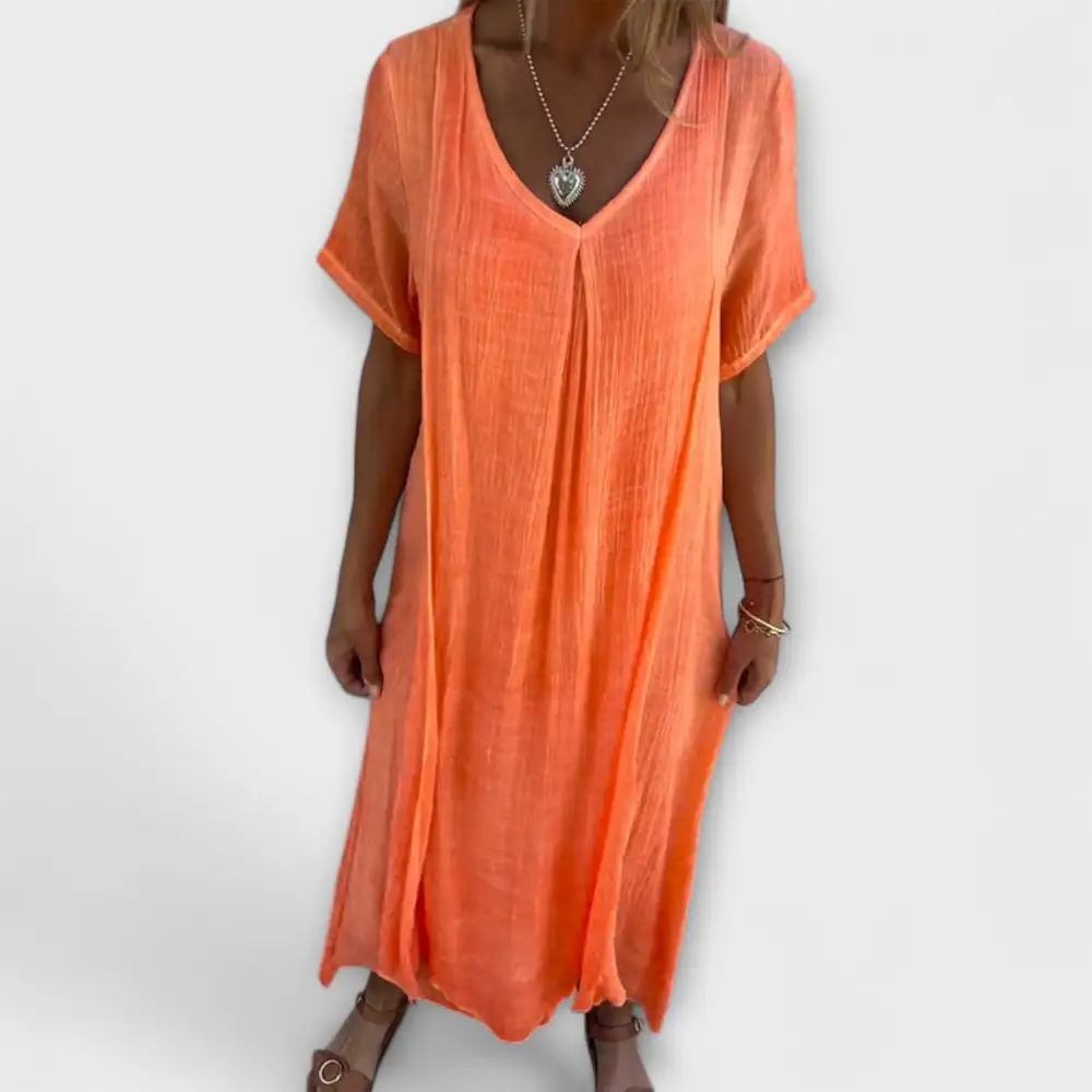 Linen Cotton Casual Dress