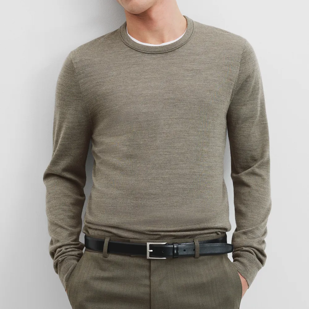 Men's Crew Neck Wool Sweater