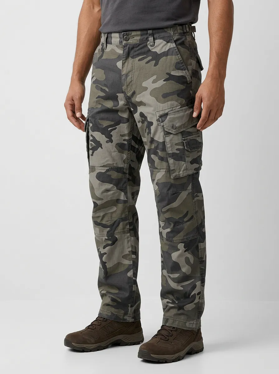 Men's Tactical Outdoor Camouflage Printed Cargo Pants