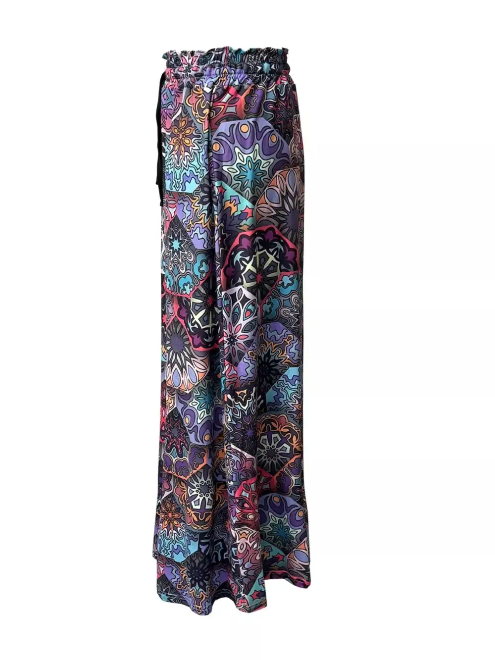 Refined Printed Wide Leg Pants