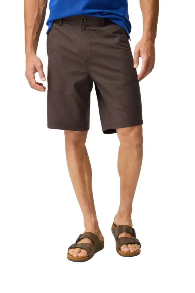 Straight Fit Belt Loop Casual Shorts
