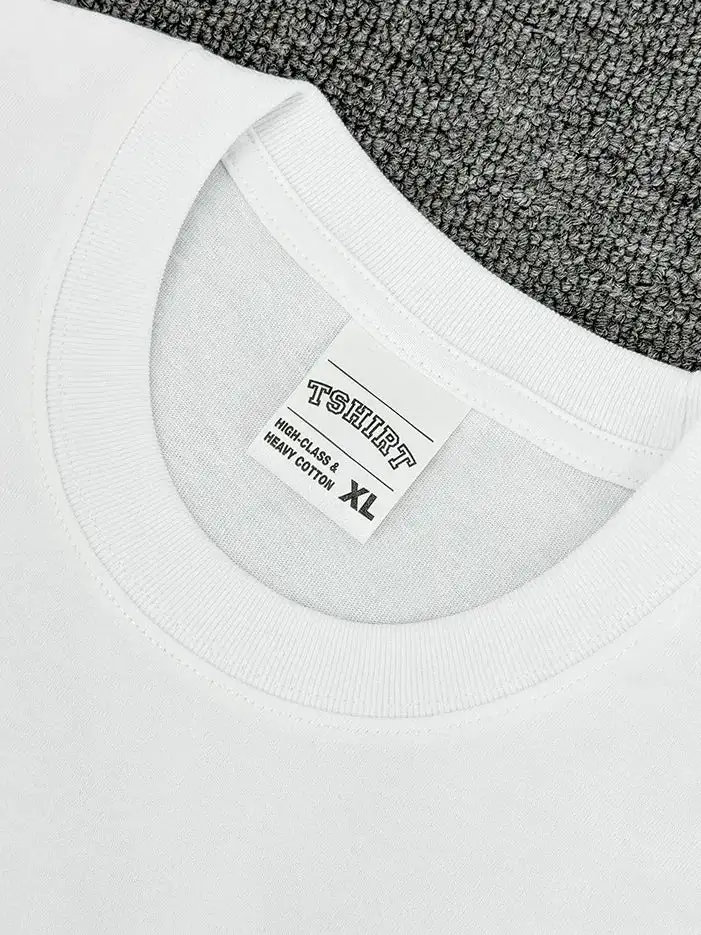 Woven Crew Neck Short Sleeve Tee