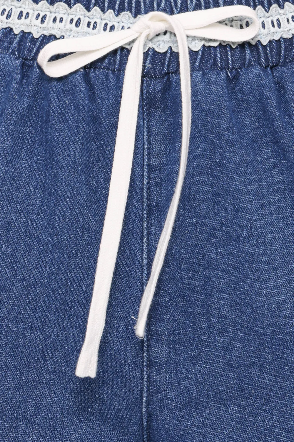 Wide Leg Denim Jogger Jeans