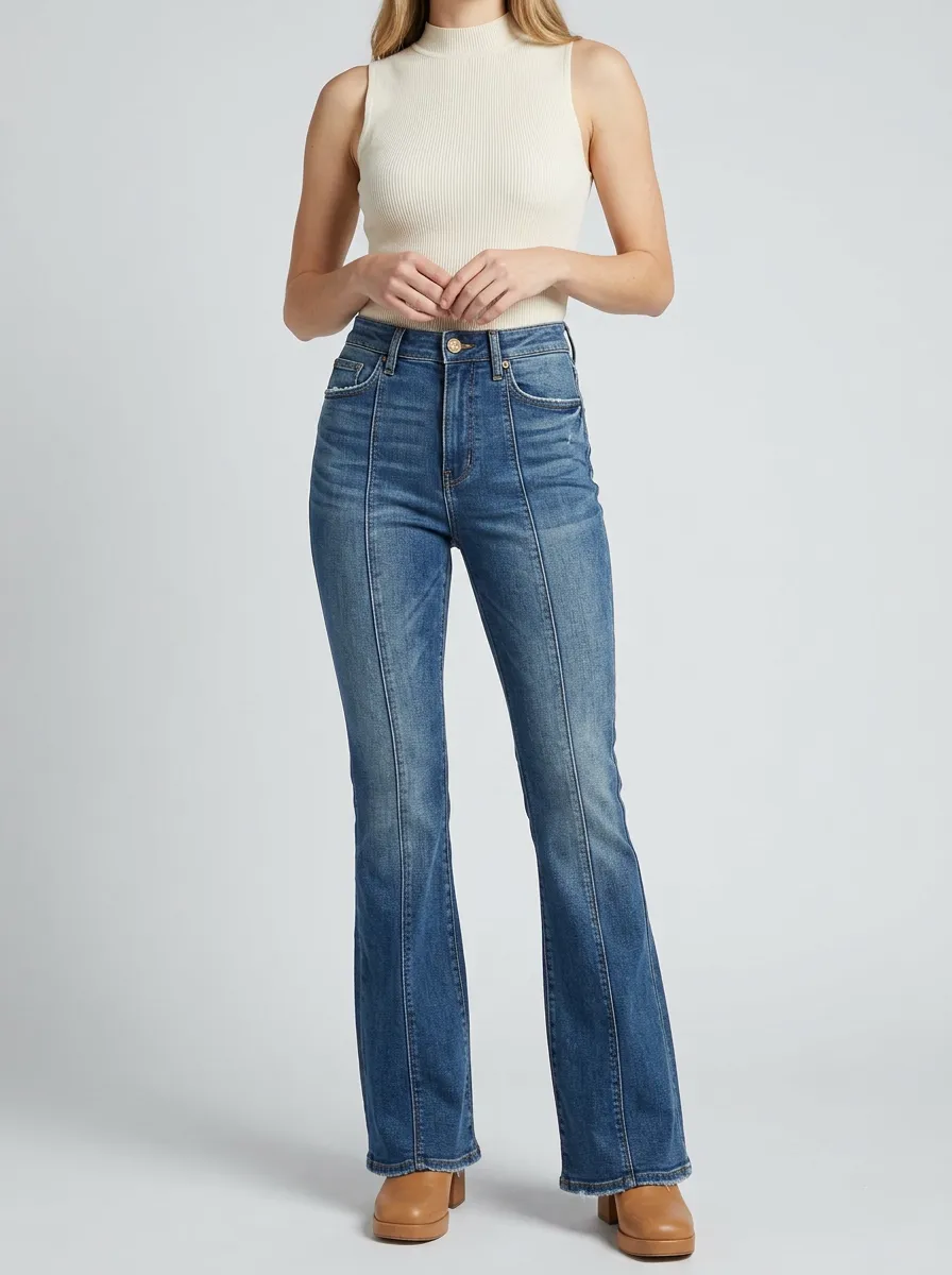 Women's High Waist Casual Denim Jeans