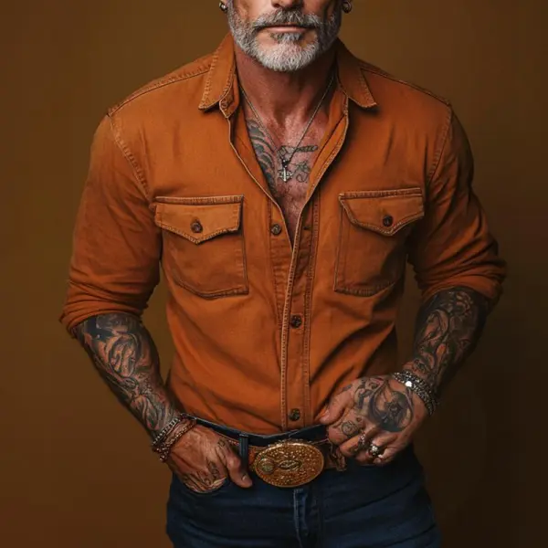Relaxed Button Pocket Shirt