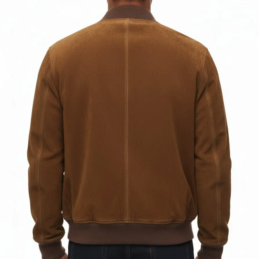Suede Bomber Jacket
