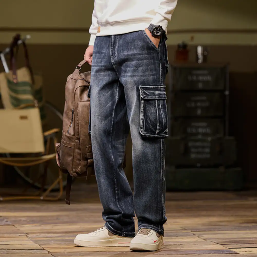 Utility Pocket Work Jeans