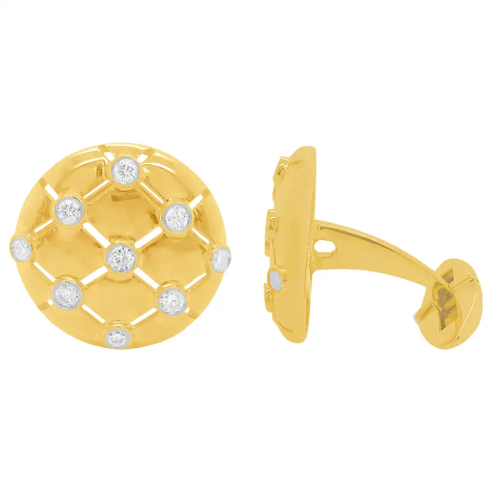 Clean Line Classic Diamond Cufflinks
