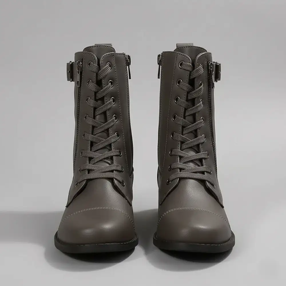  Orthopedic Ankle Boots Side Zipper Apparel
