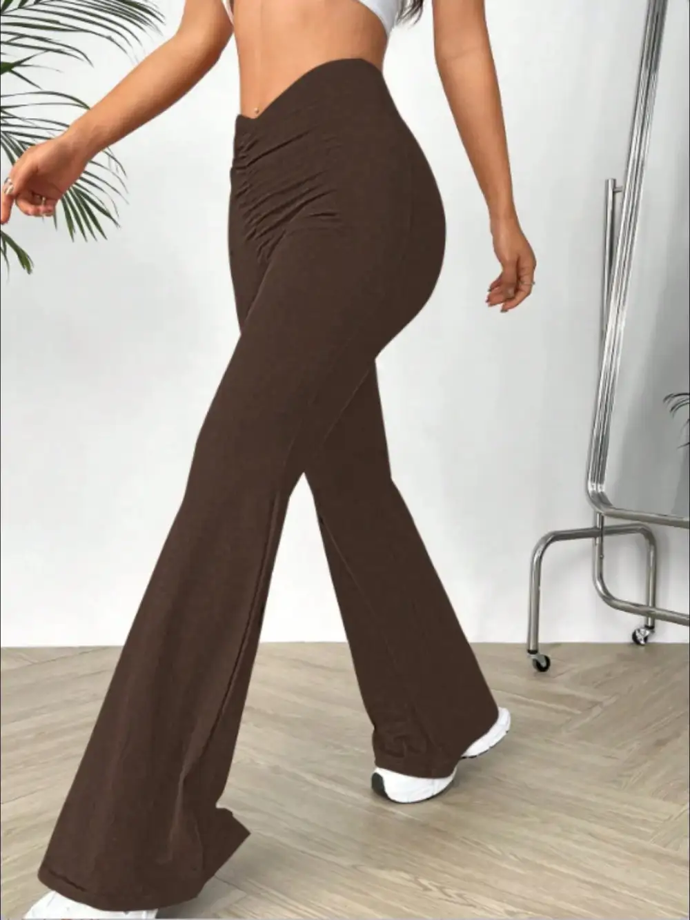 High Waisted Flared Pants