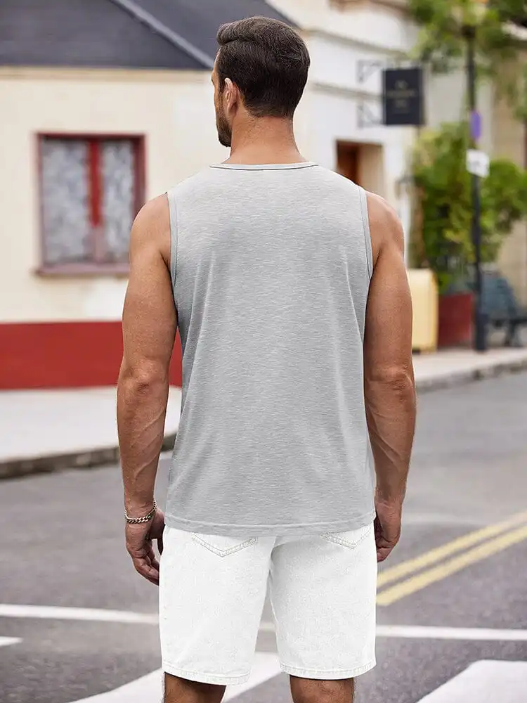 Soft Rib Muscle Cut Tank Top