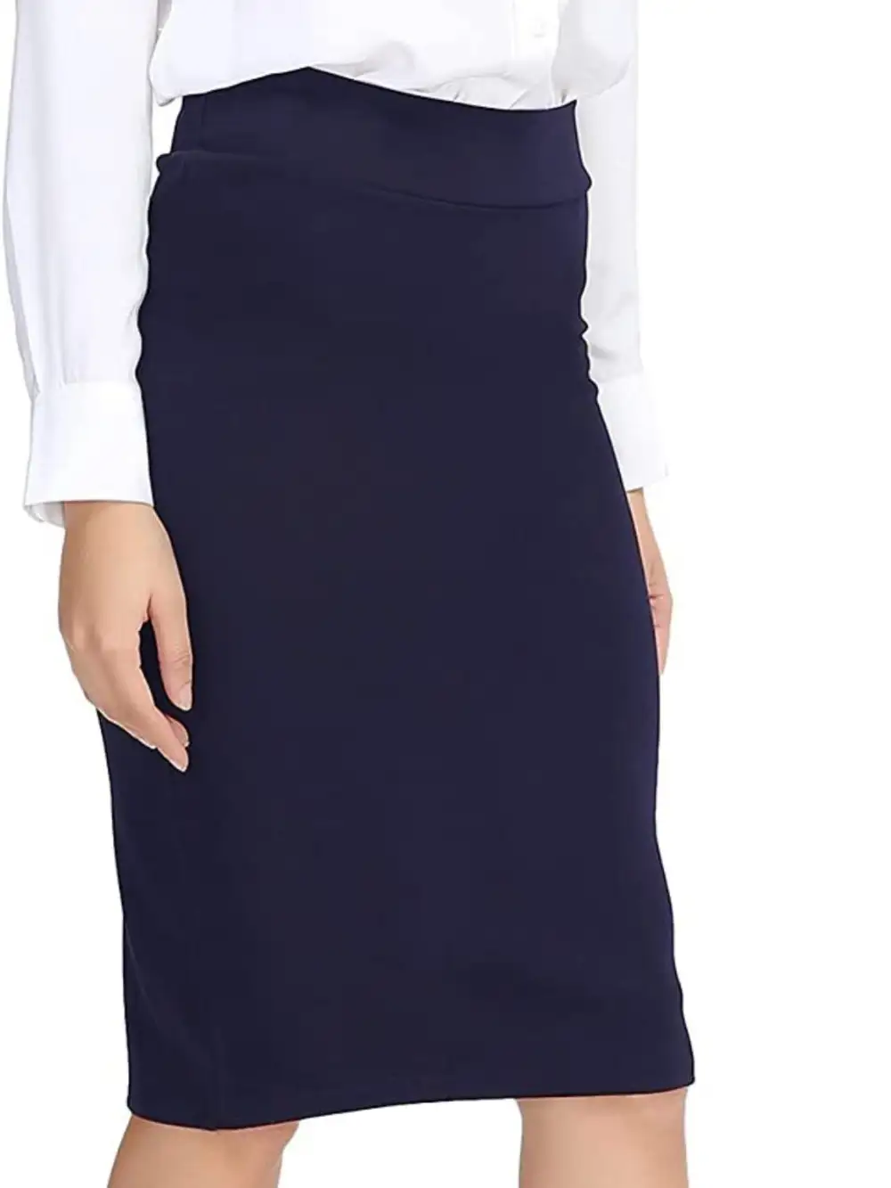 Structured Lightweight Wrap Skirt