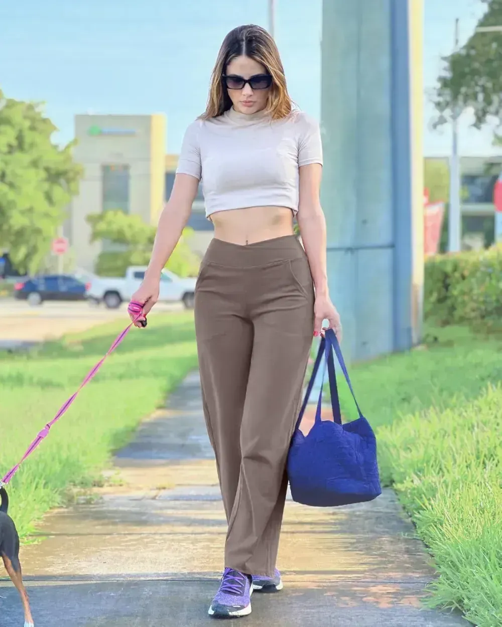 G4Free Wide Leg Pants for Women Loose Yoga Pants with Pockets Petite/Regular/Tall Stretch Casual Lounge Pants