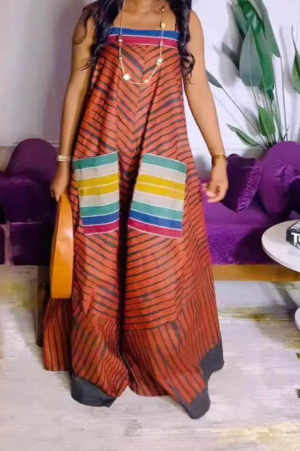 Pocket Wide-Leg Sleeveless Jumpsuit