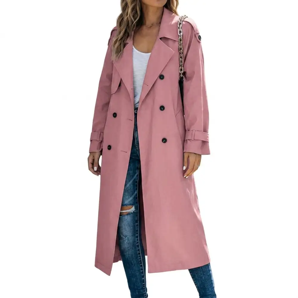 Structured Shoulder Trench Coat