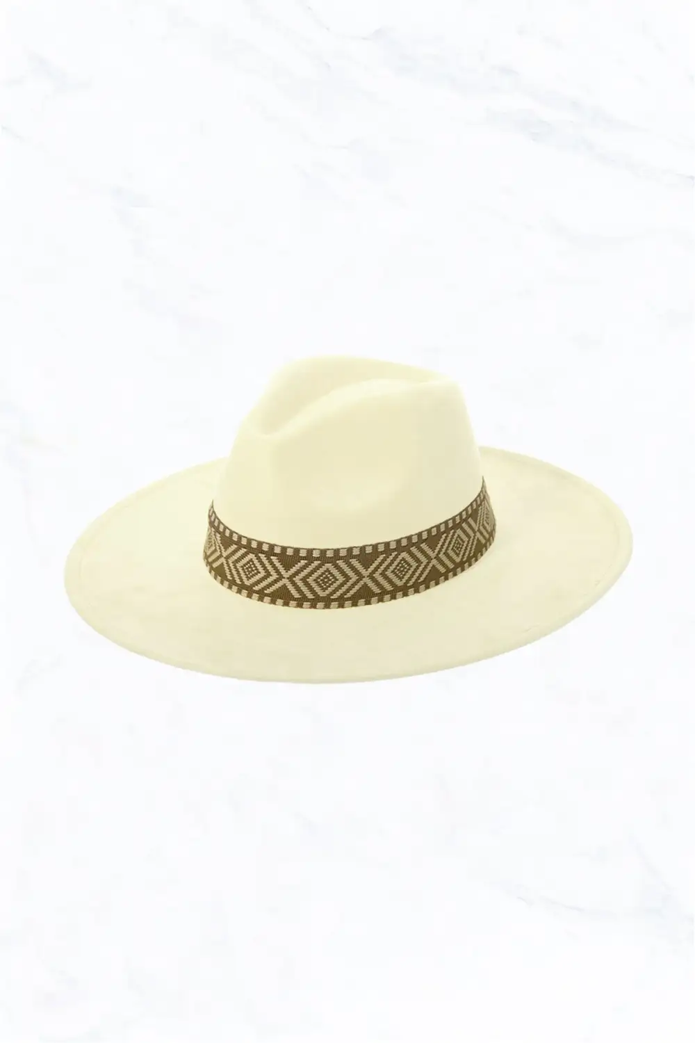 Suede Large Eaves Peach Top Fedora Hat