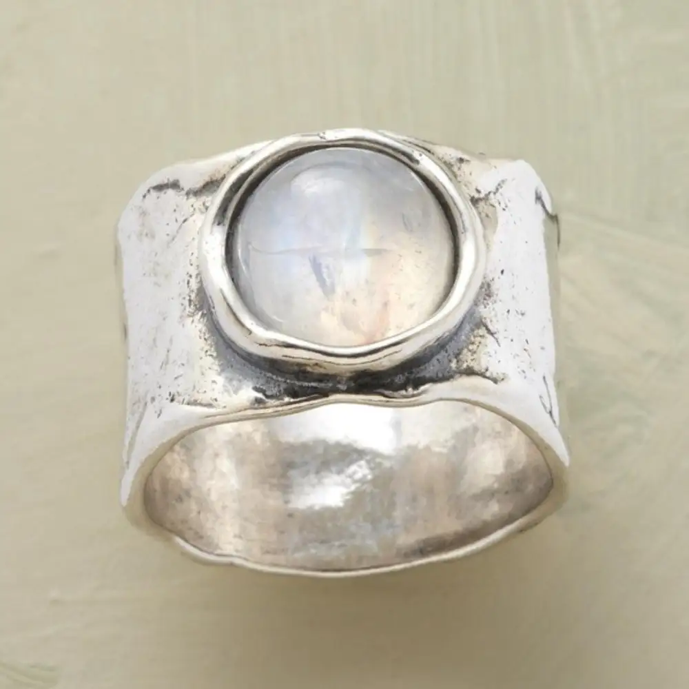 Moonstone Style Boheme Statement Ring