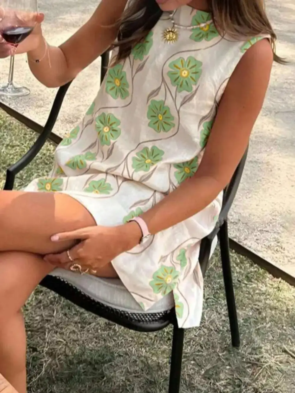 Floral Sleeveless Mini Dress