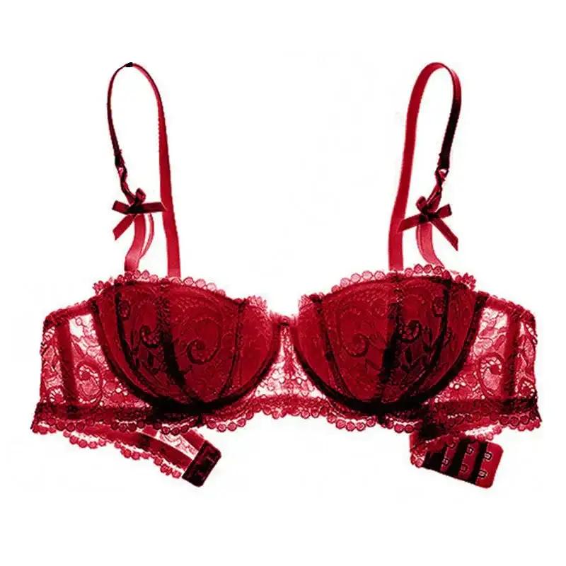 Balconette Bra with Hook-and-Eye Closure