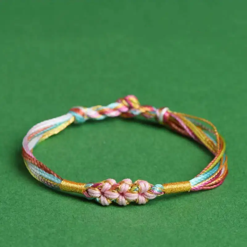 Rope Peach Blossom Knot Zongzi Braided Bracelet