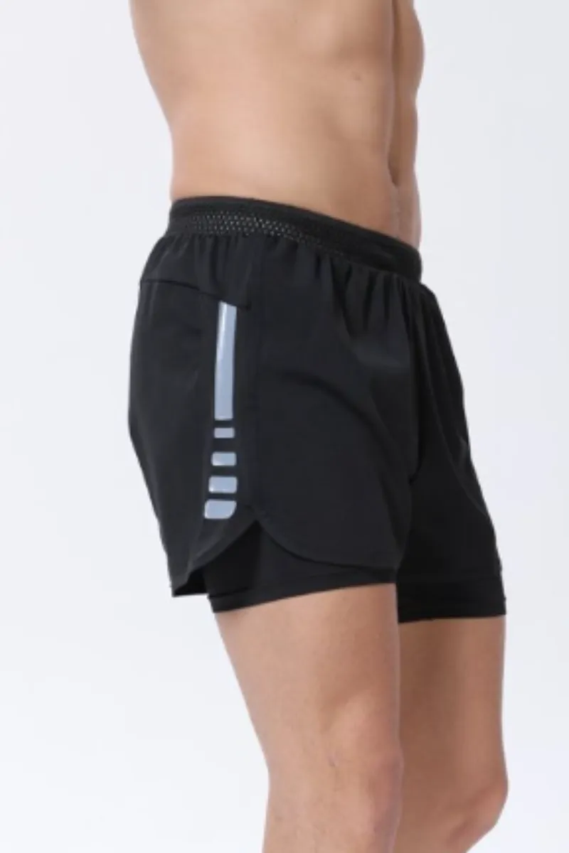 Quick Dry Breathable Storage Pocket Athletic Shorts