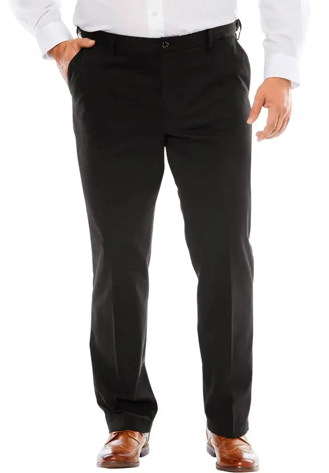 Signature Lux Flat Front Khakis