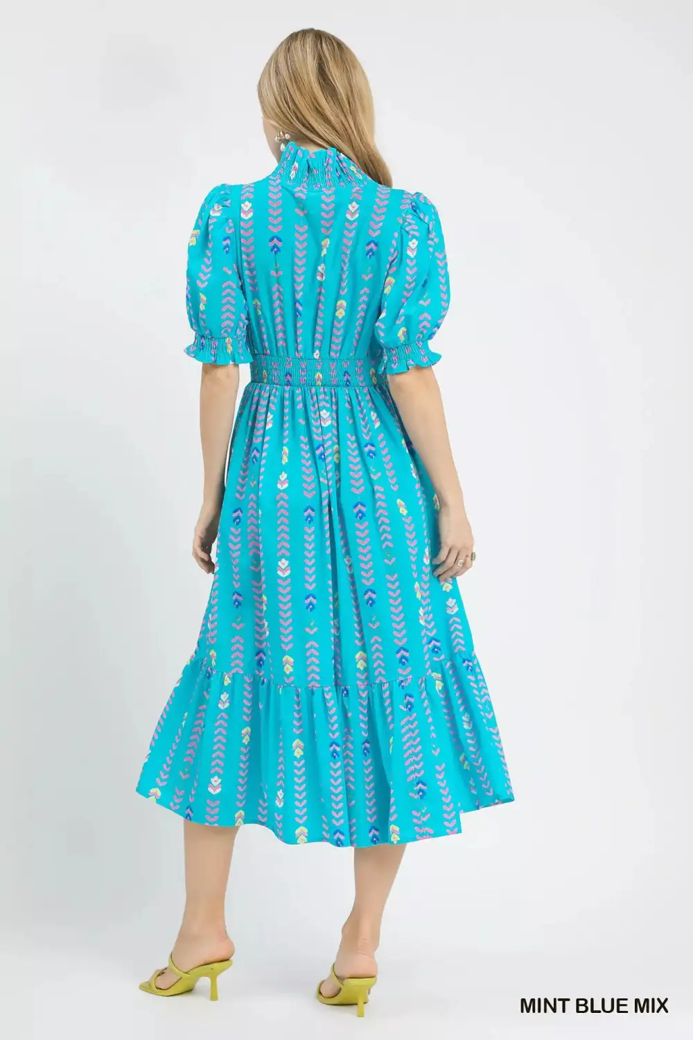 Tiered Smocked Midi Dress