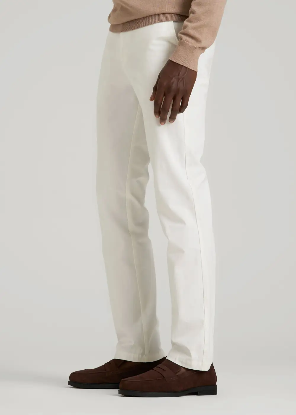 Men's Textured Tapered Chino Cotton Pants