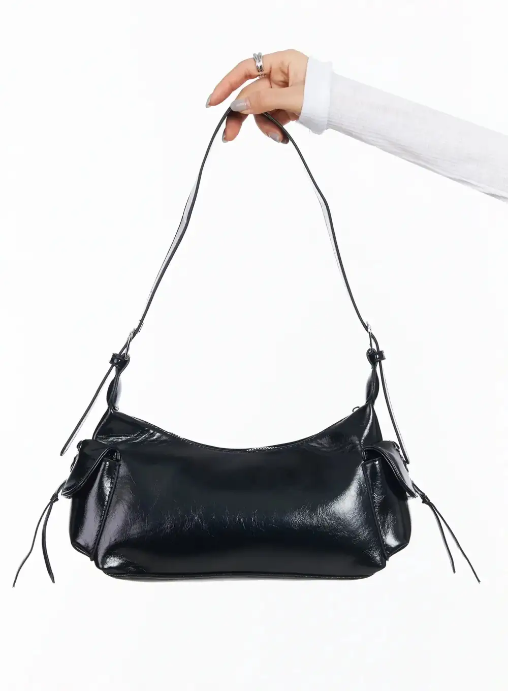 Side Corset Detail Shoulder Bag