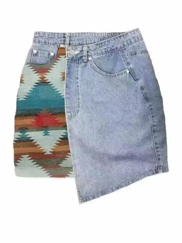 Everyday Denim Casual Skirt