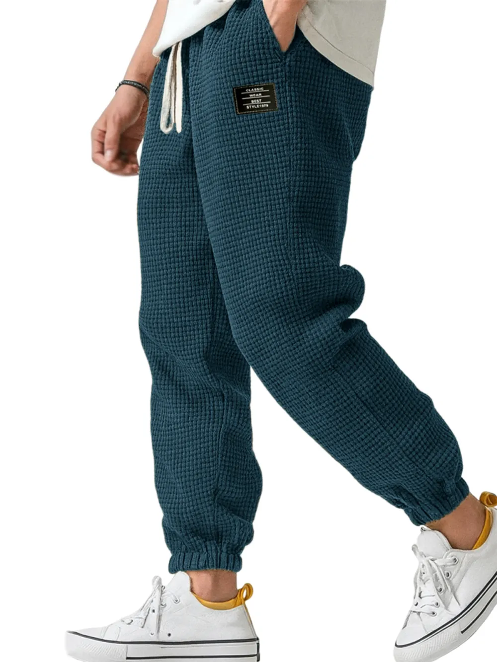 Textured Knit Easy Pants