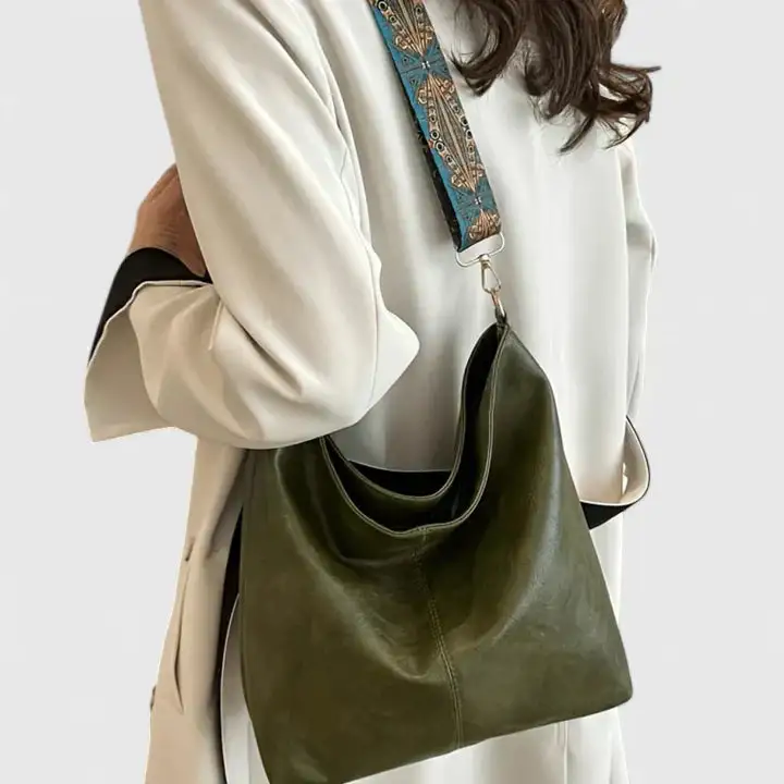Underarm Faux Leather Handbag